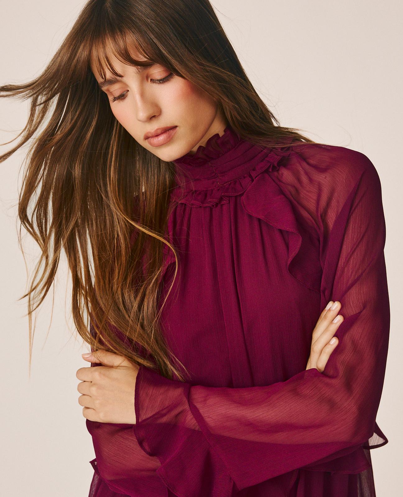 VESTIDO MINI CON VOLANTES