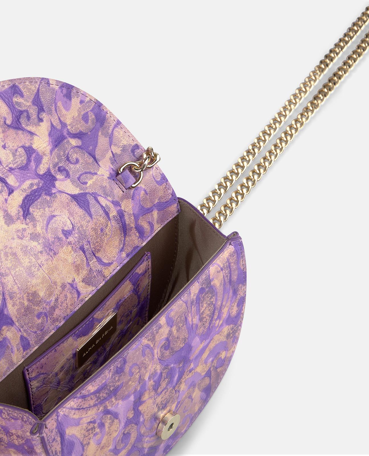 JEWELED HALF MOON BAG