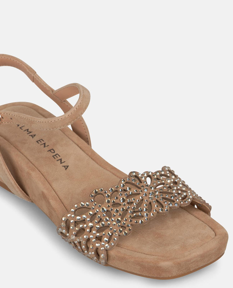 WEDGE SANDALS WITH FLORAL PRINT