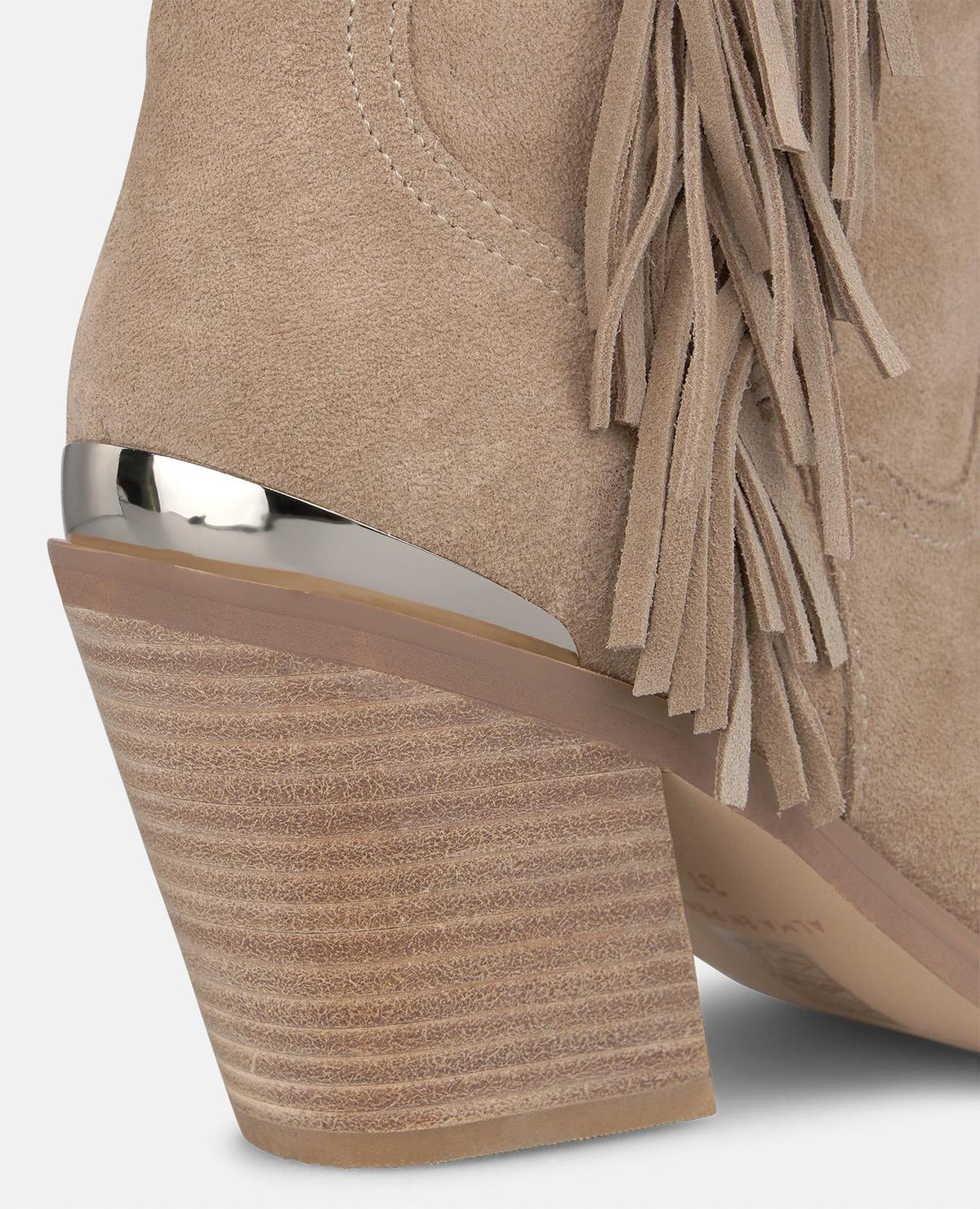 LEATHER COWBOY BOOTS WITH FRINGE