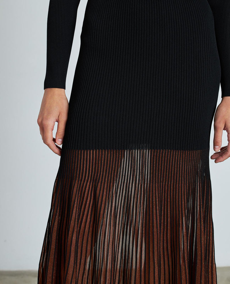 VESTIDO FALDA PLISADA