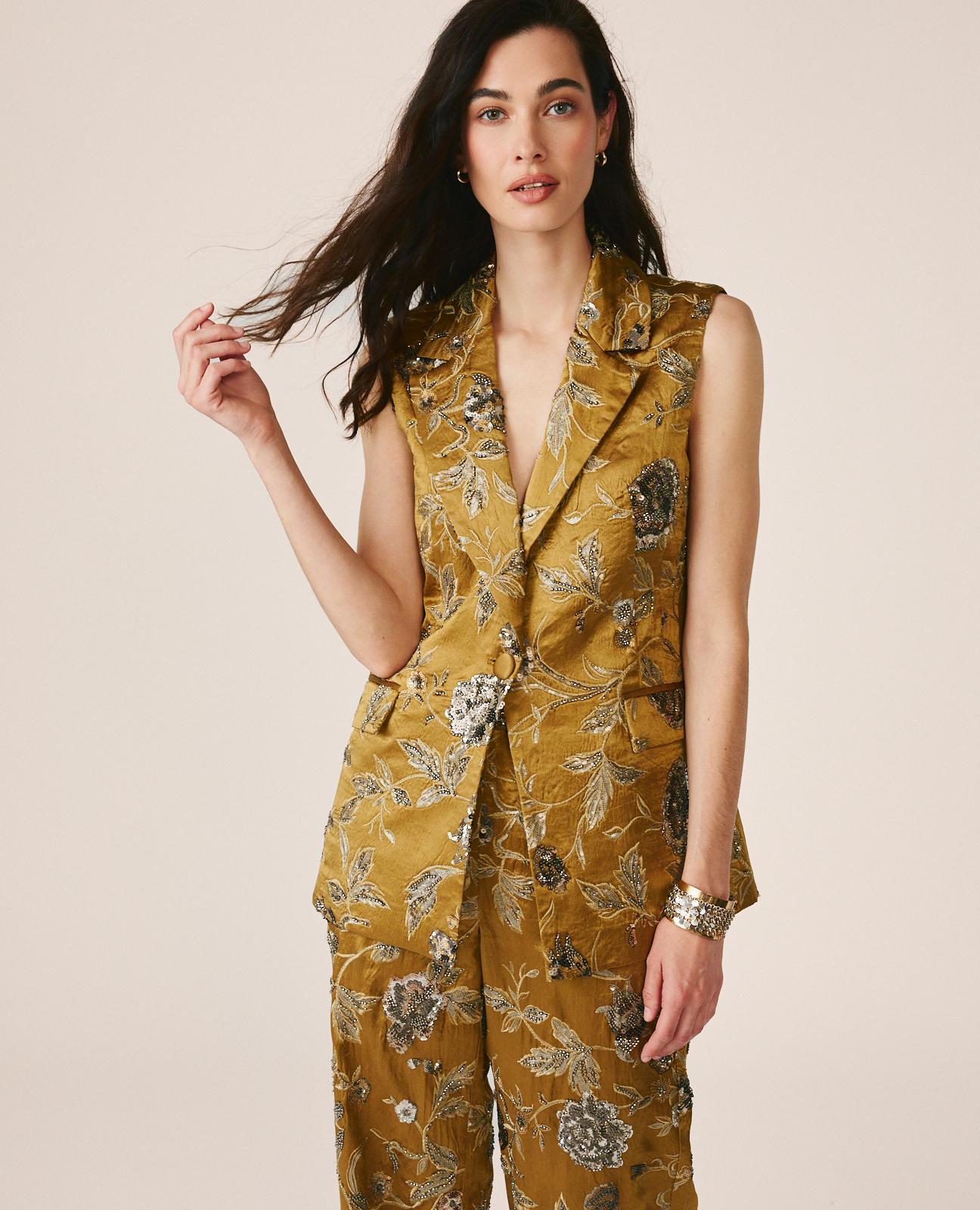 CHALECO FLORAL