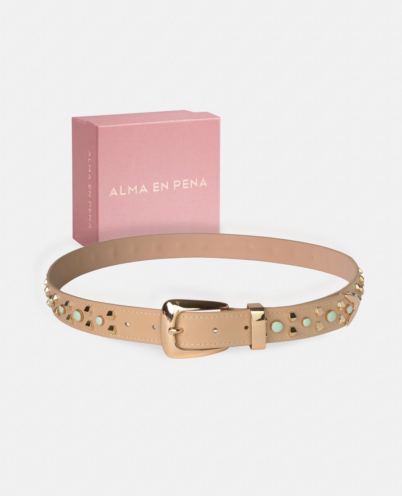 CINTURÓN TACHUELAS MULTICOLOR