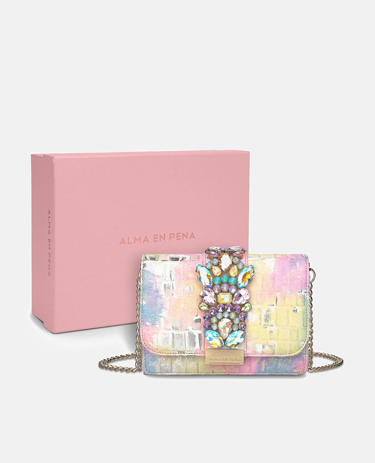 CLUTCH BAG WITH RHINESTONES