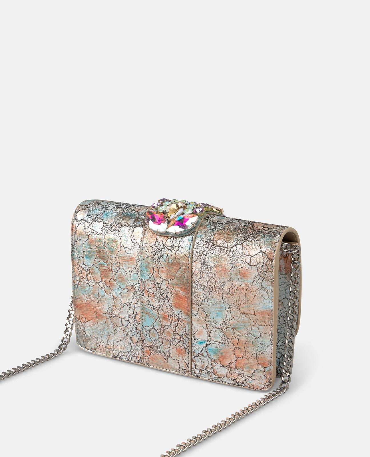 CLUTCH BAG WITH RHINESTONES