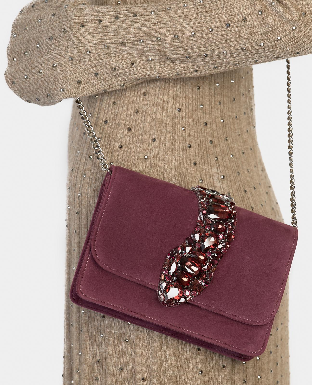 SNAKE FLAP SHOULDER BAG