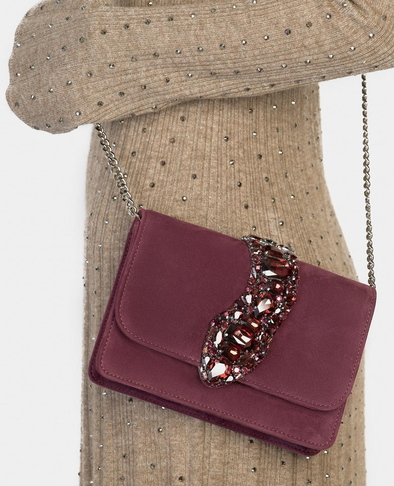 SNAKE FLAP SHOULDER BAG