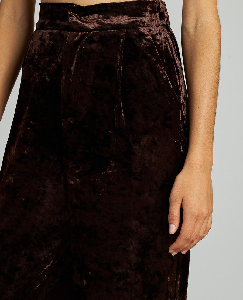 PANTALÓN TIRO ALTO TERCIOPELO