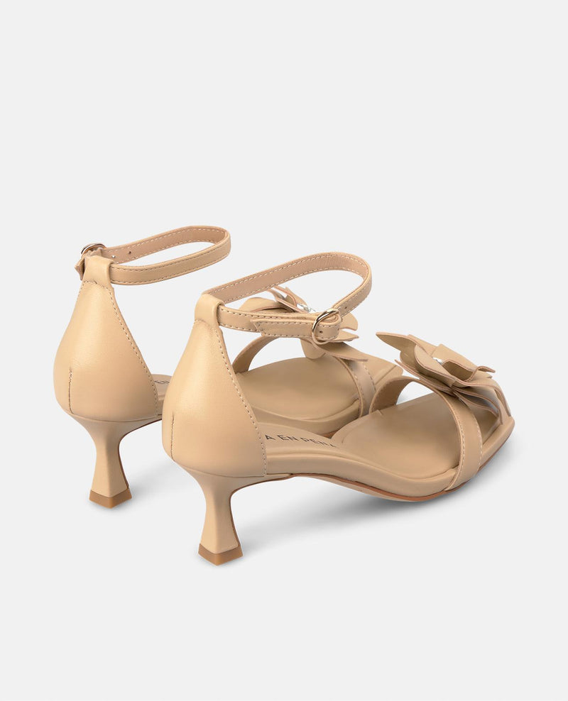 FLOWER HEEL SANDAL