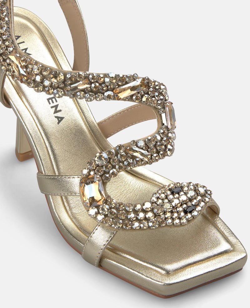 SANDALIA DE TACON SERPIENTE