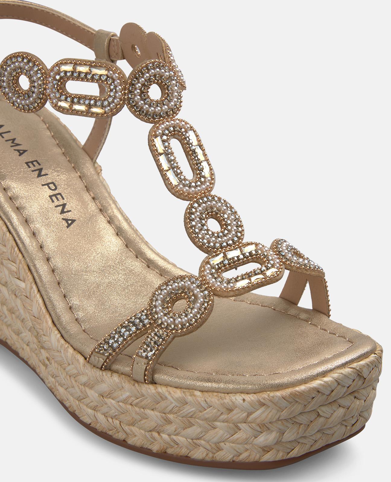 SADALIA PLATAFORMA ESPARTO ADORNO CIRCULAR