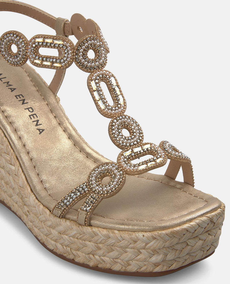 SADALIA PLATAFORMA ESPARTO ADORNO CIRCULAR