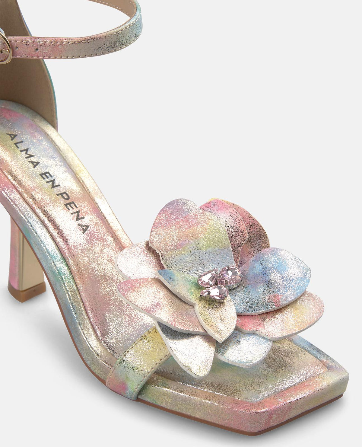 SANDALIA TACON FLOR