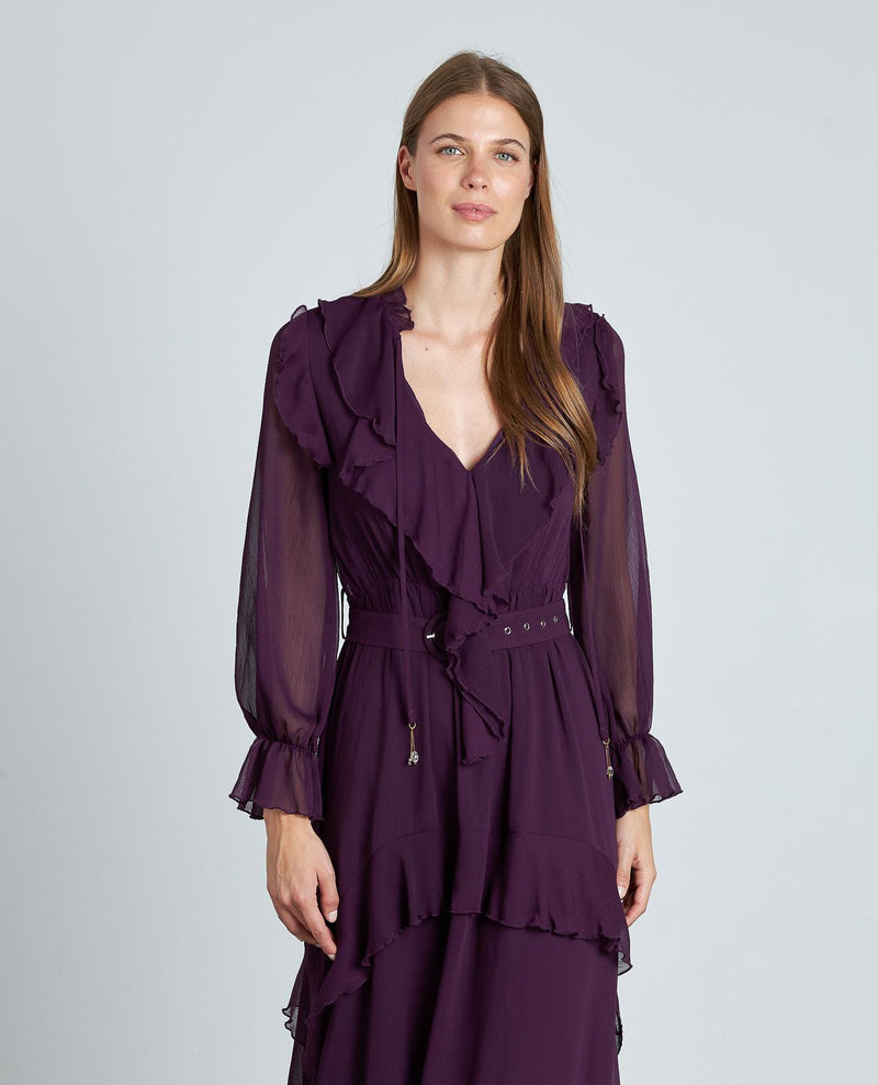 VESTIDO VOLANTES CINTURÓN