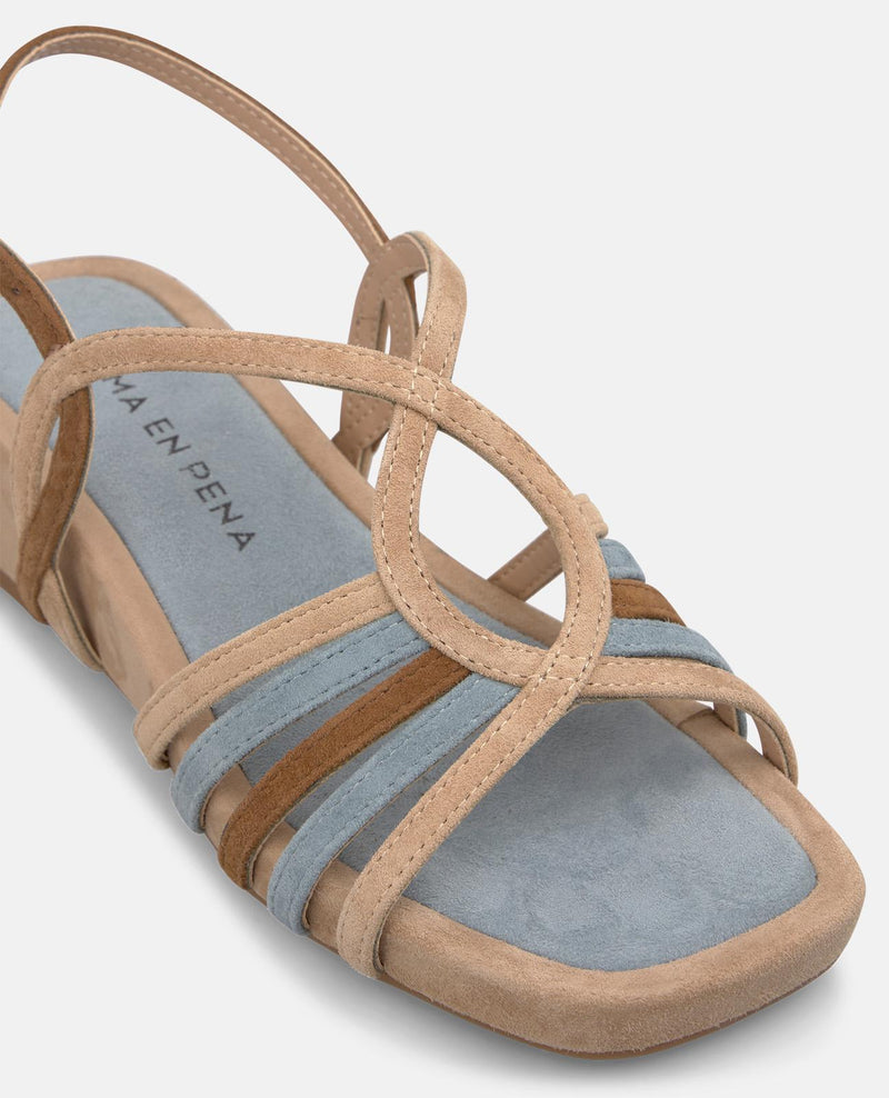 SANDALIA CUÑA MULTICOLOR