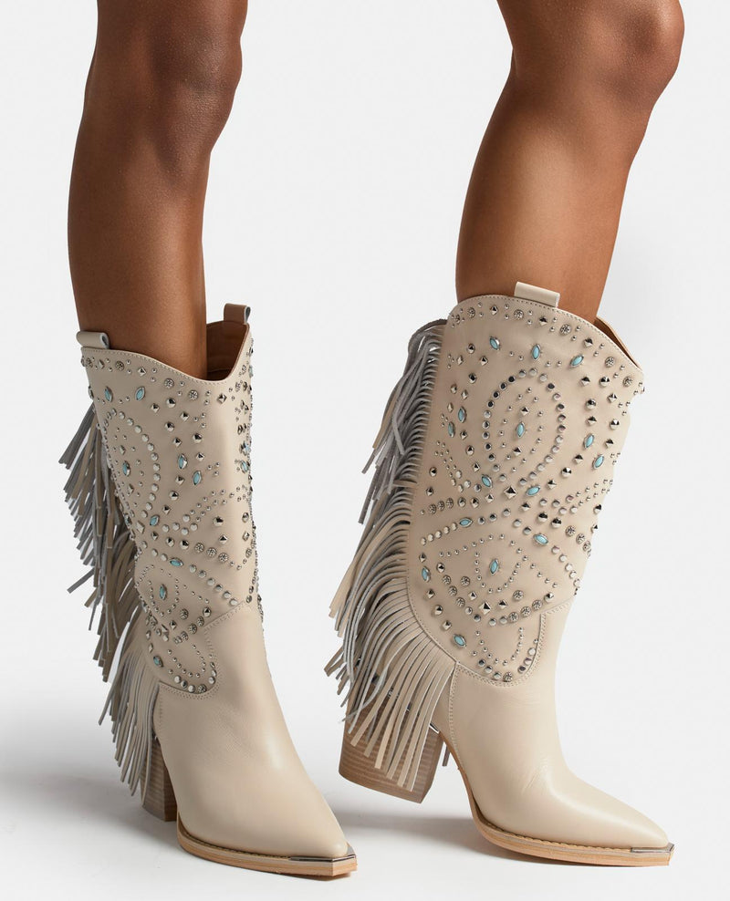 FRINGED HALF BOOT
