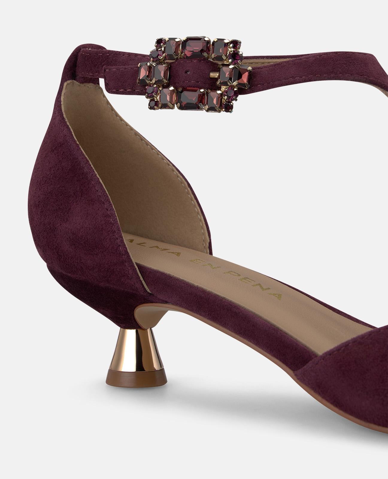 ZAPATO TACÓN CHUPETE DE ANTE