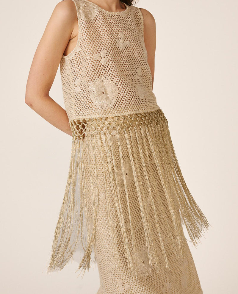 TOP COM FRANJAS E LENTEJUEIS