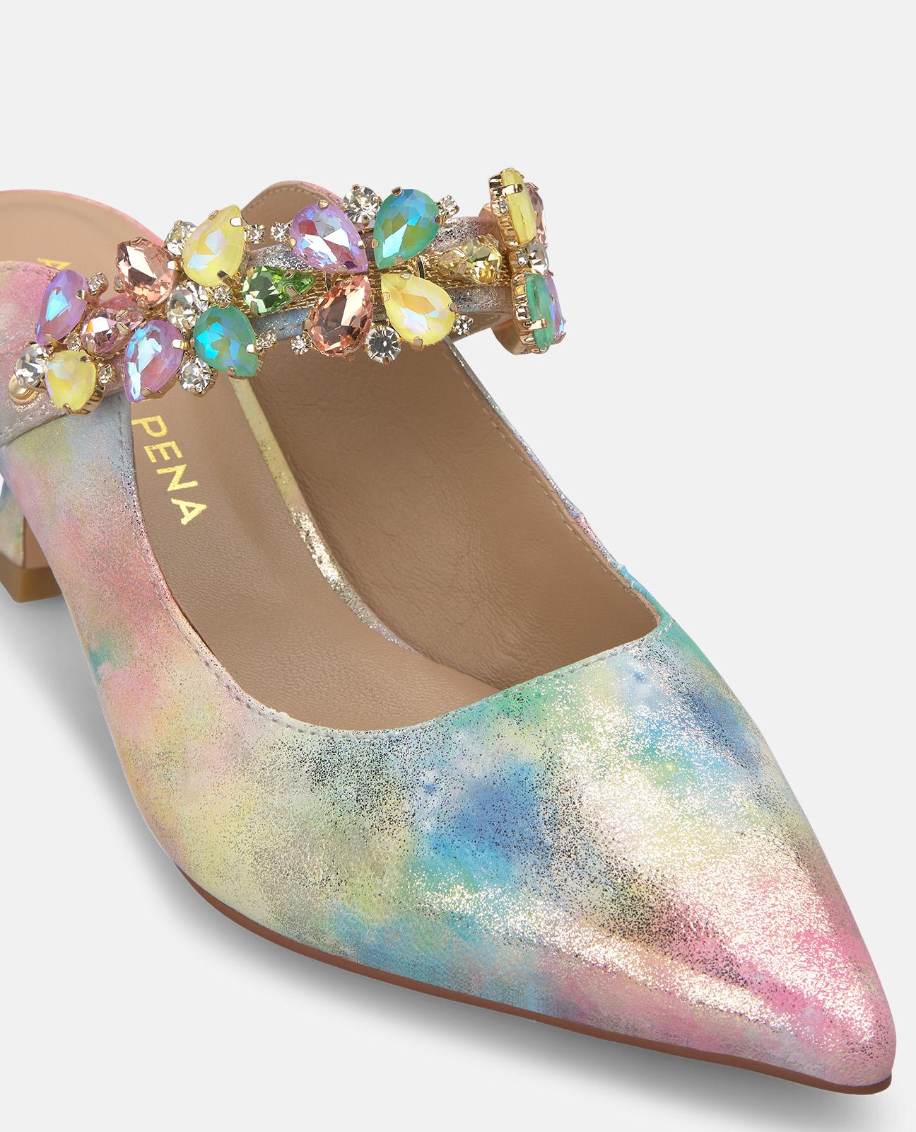 HEELED SALON WITH PEDRIA STRAP