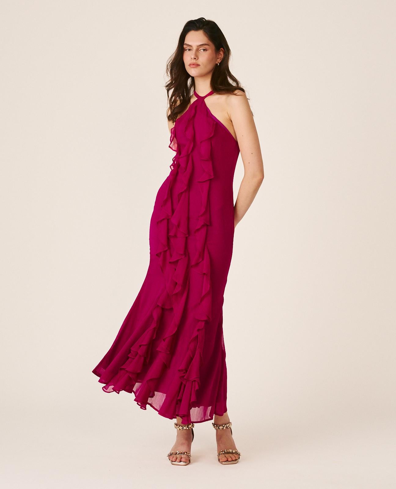 VESTIDO LARGO LISO
