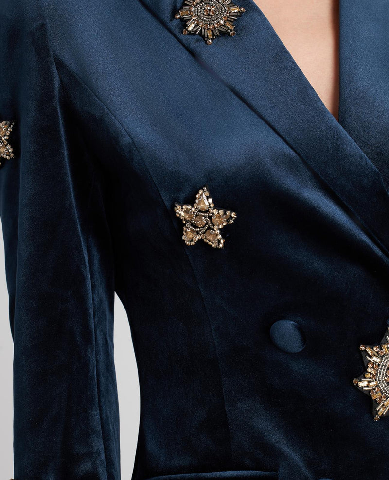 BLAZER TERCIOPELO ABALORIOS