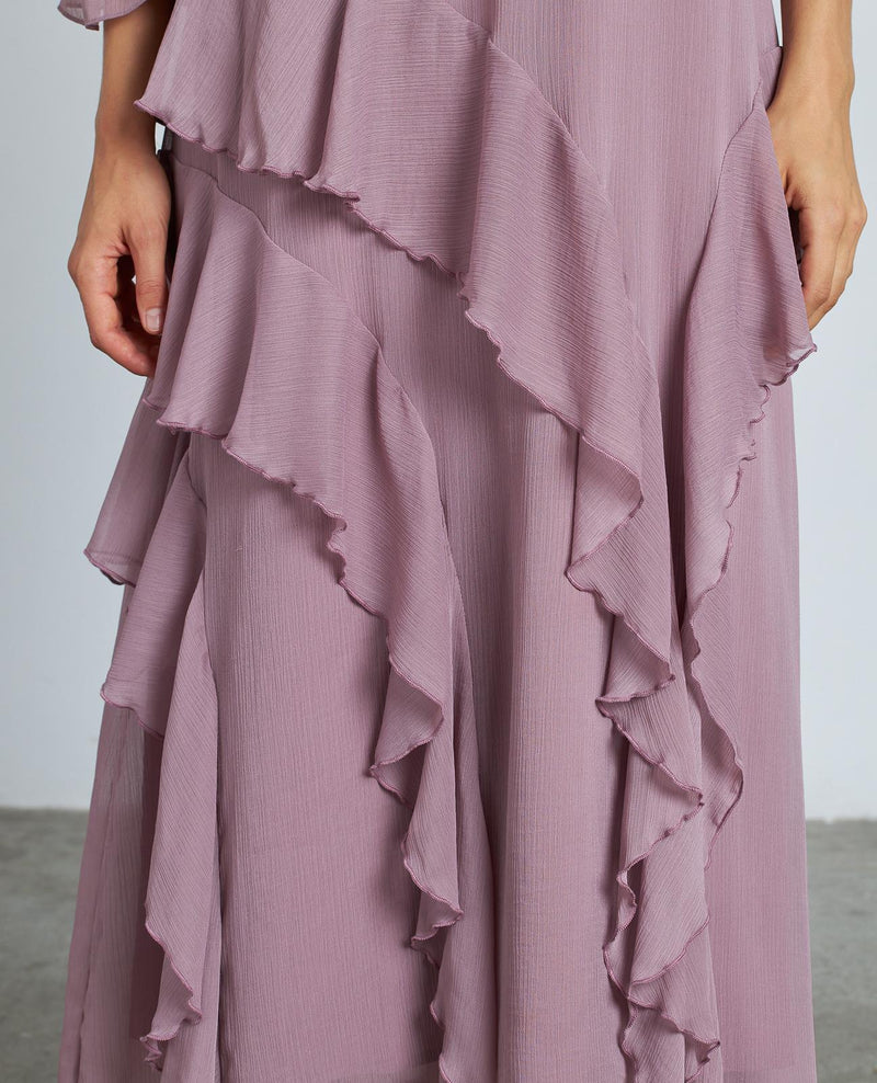 VESTIDO STRAIGHT VOLANTES