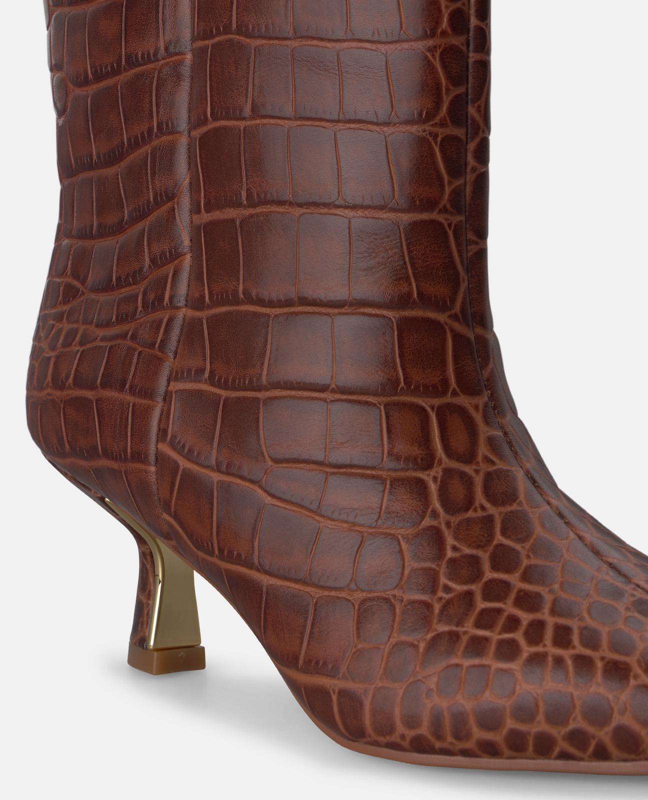 BOTÍN DE PIEL ANIMAL PRINT