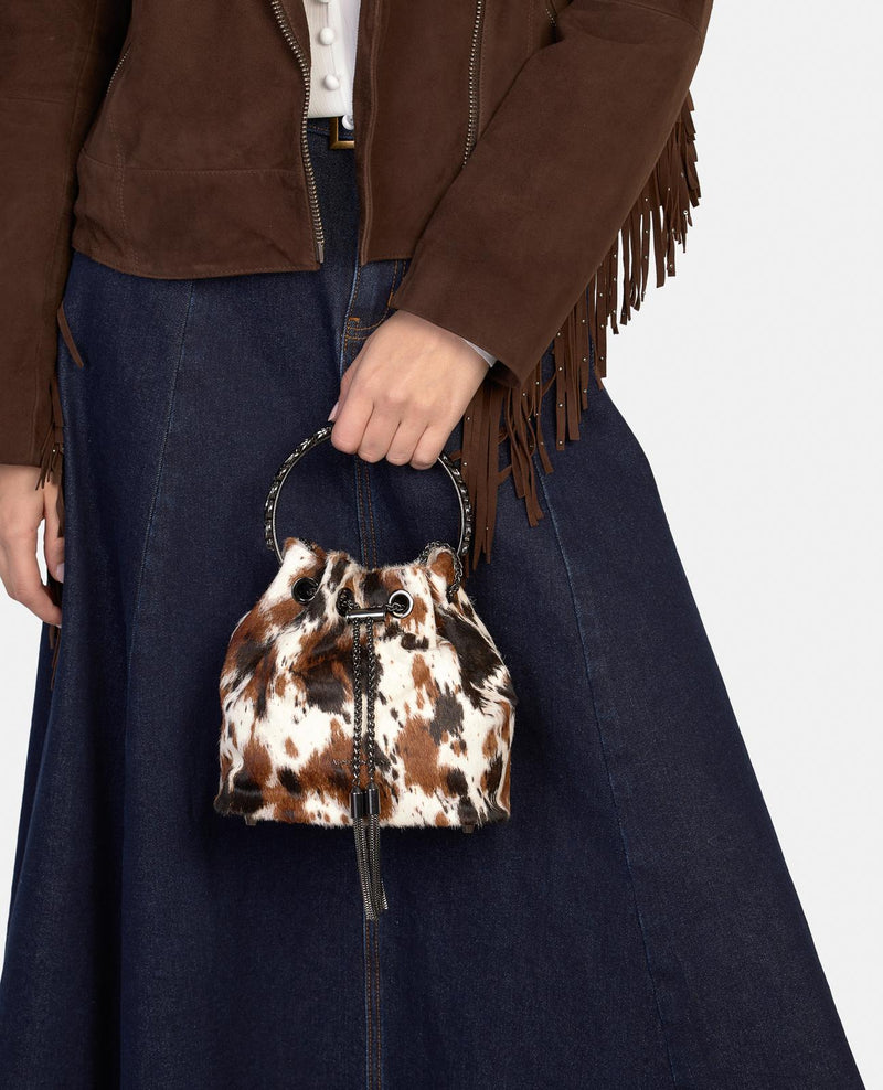 BOWLER BAG WITH PENDANT DETAIL