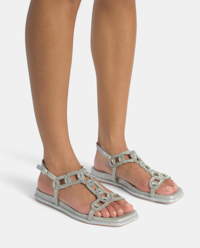 SANDALIA TIRA BRILLANTE PEDRERÍA