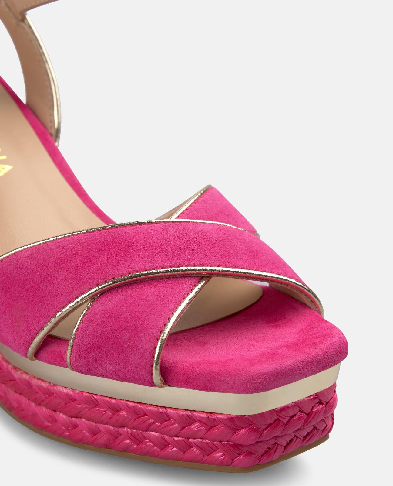 SANDALIA DE ESPARTO DOBLE TIRA CRUZADA