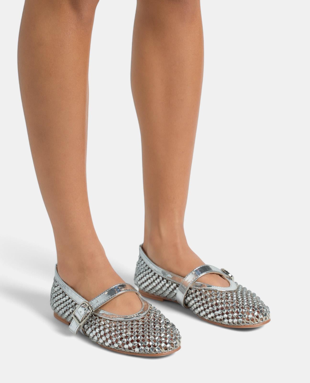 BALLERINA-NETZ MIT STRASSSTEINEN