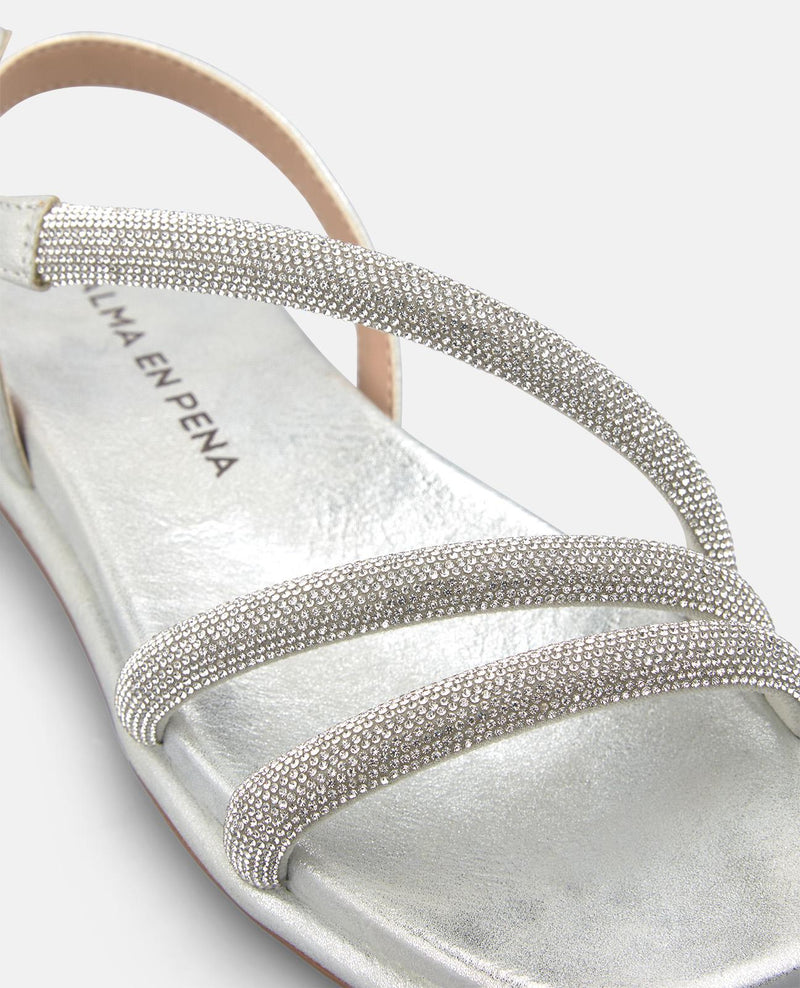 SANDALIA PLANA TIRA MULTIPLE