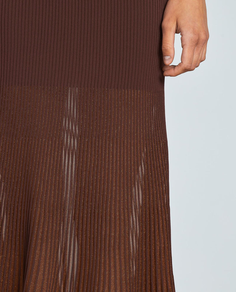 FALDA SEMITRANSPARENTE METALIZADA