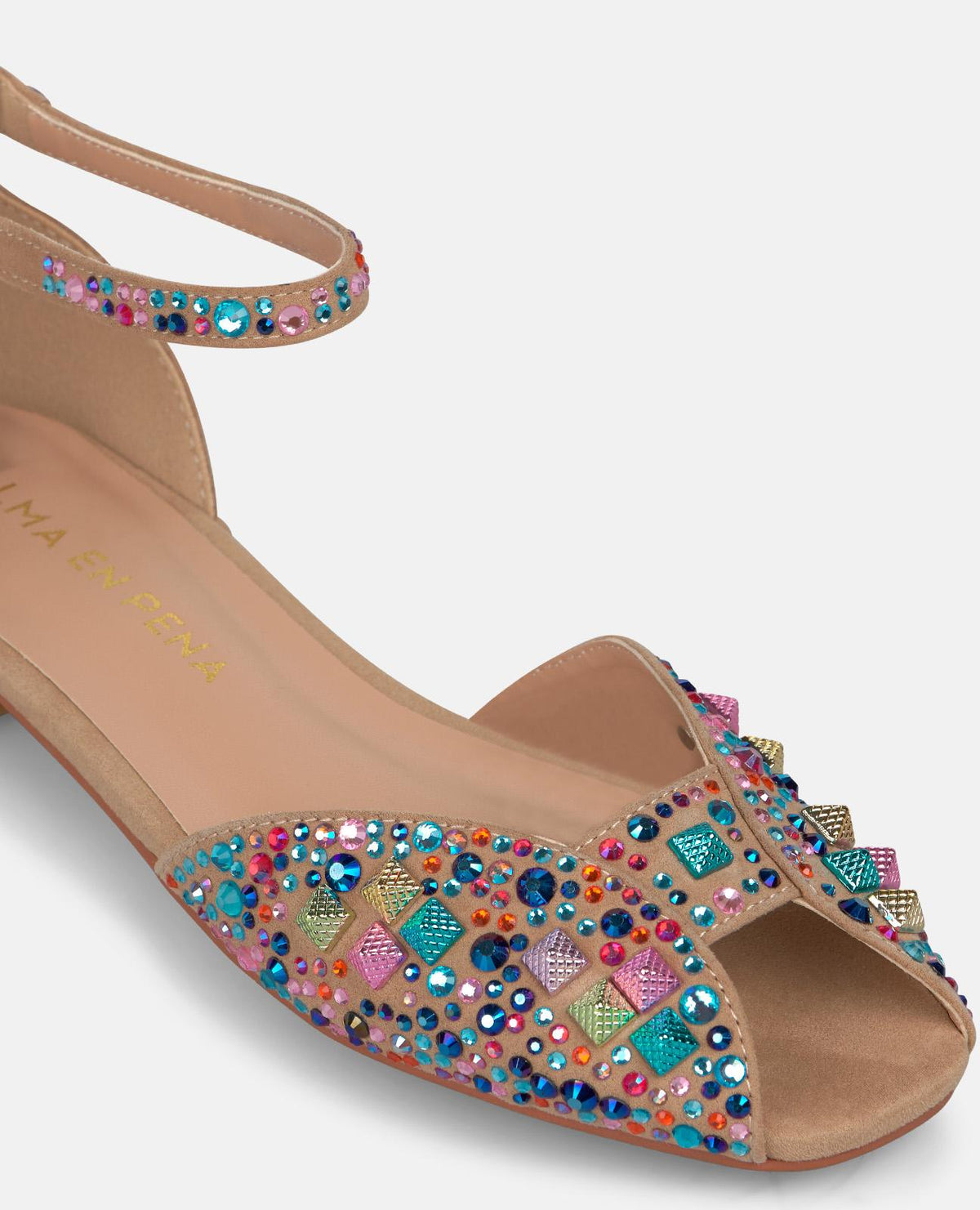 BRACCIALE A MAGLIA CON STRASS A FORMA DI GRANCHIO
