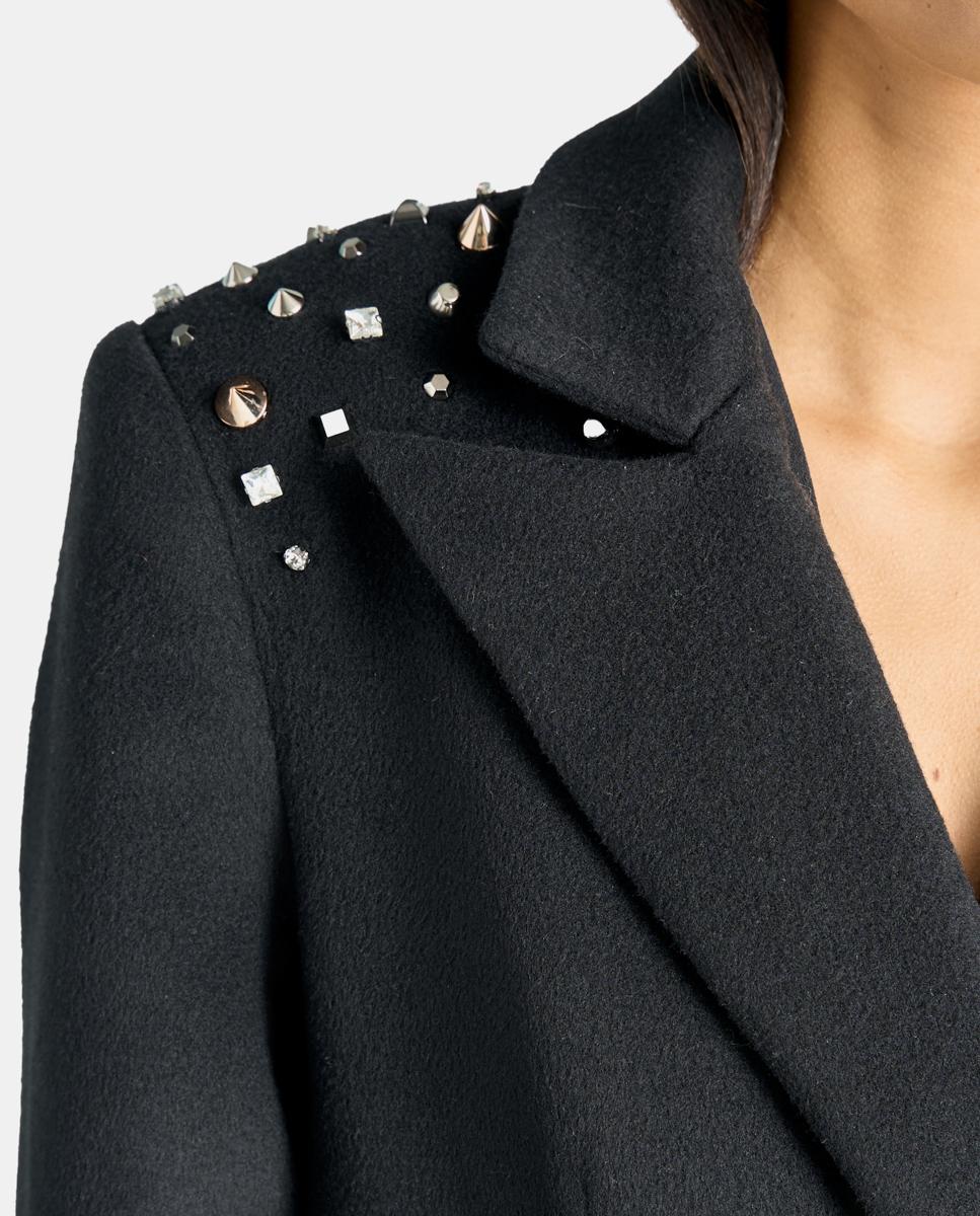 MANTEAU LONG EN FIL MÉTALLIQUE