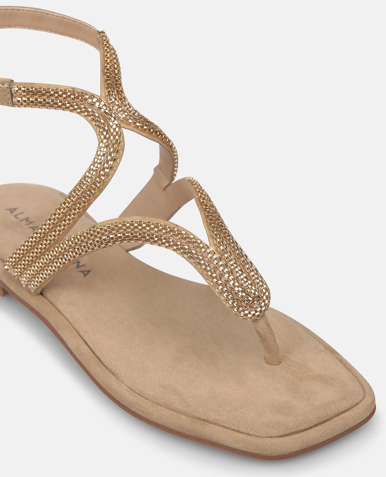 SANDALIA PLANA DEDO EN T