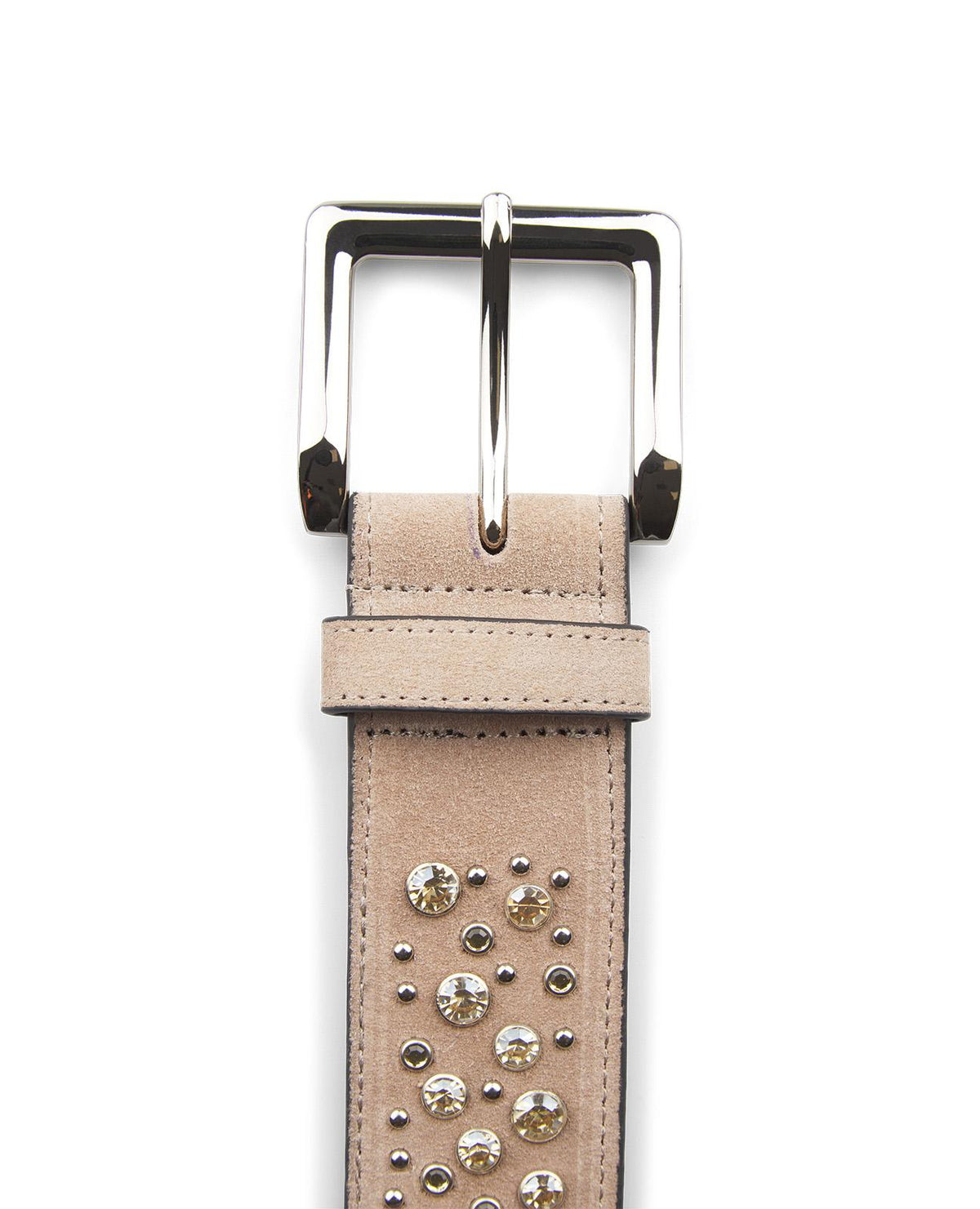 LEATHER BELT WITH BEADS