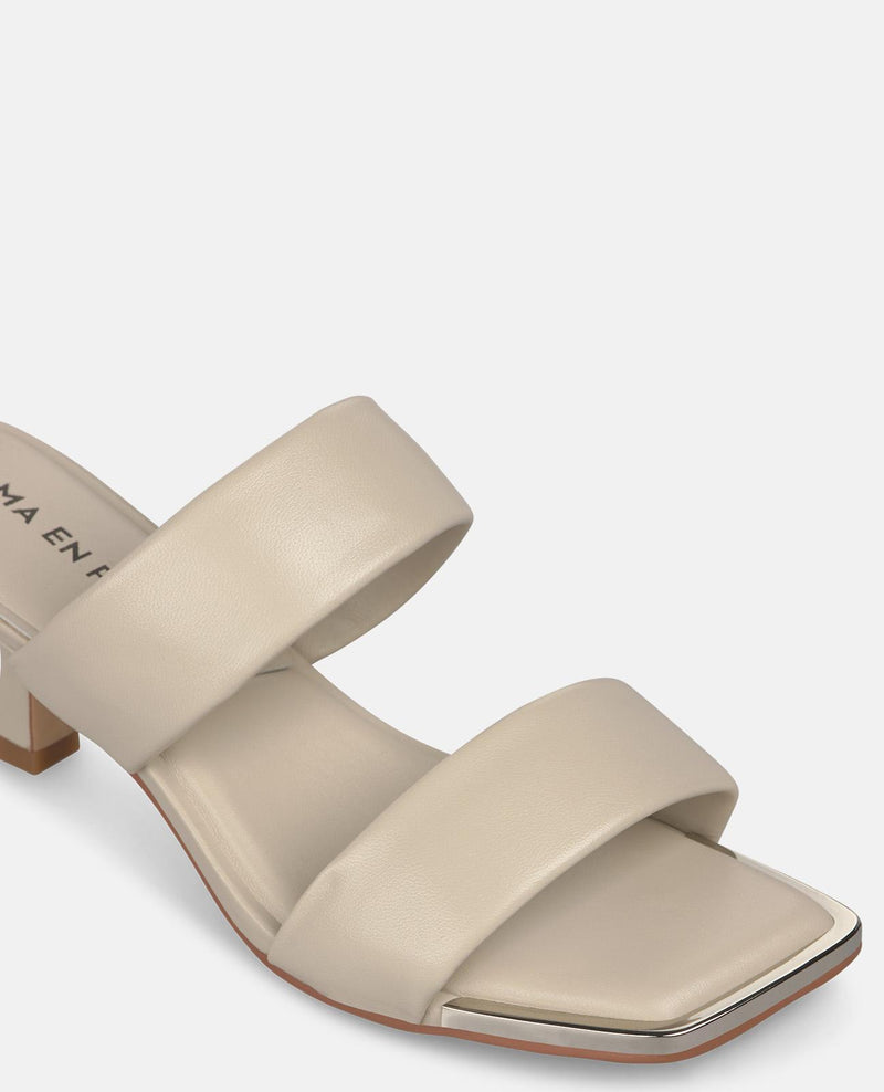 SANDALIA DOBLE TIRA EN NAPA