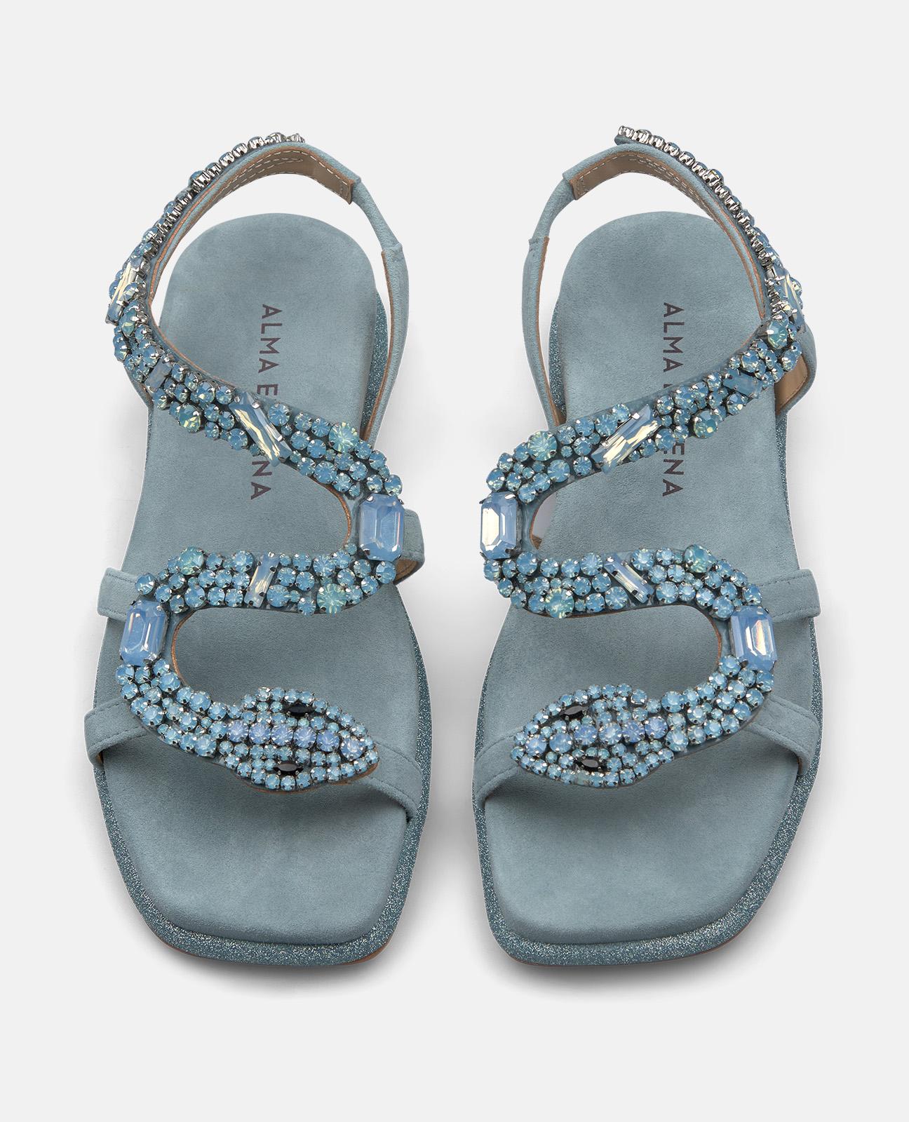 SANDALIA DE SERPIENTE PLANA