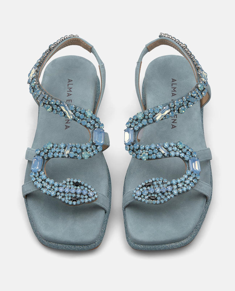 SANDALIA DE SERPIENTE PLANA