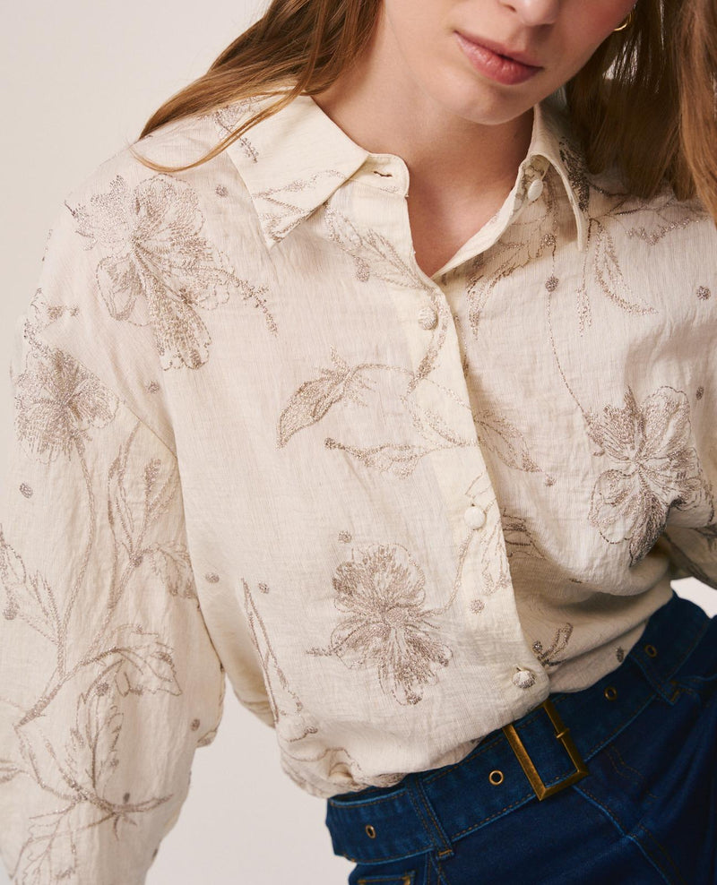 CAMISA BORDADO FLORAL