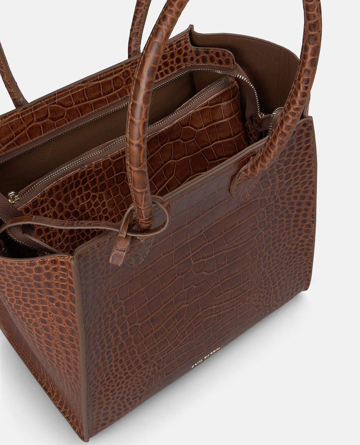 BOLSO TOTE PIEL EFECTO SERPIENTE