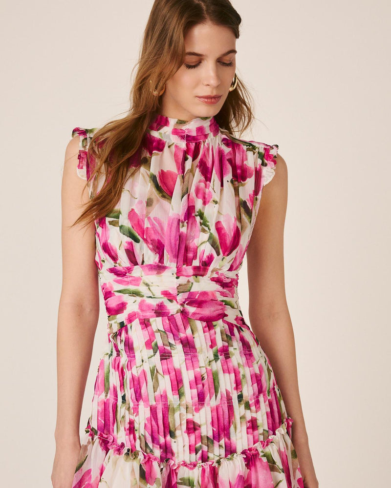 VESTIDO DE GOLA ALTA