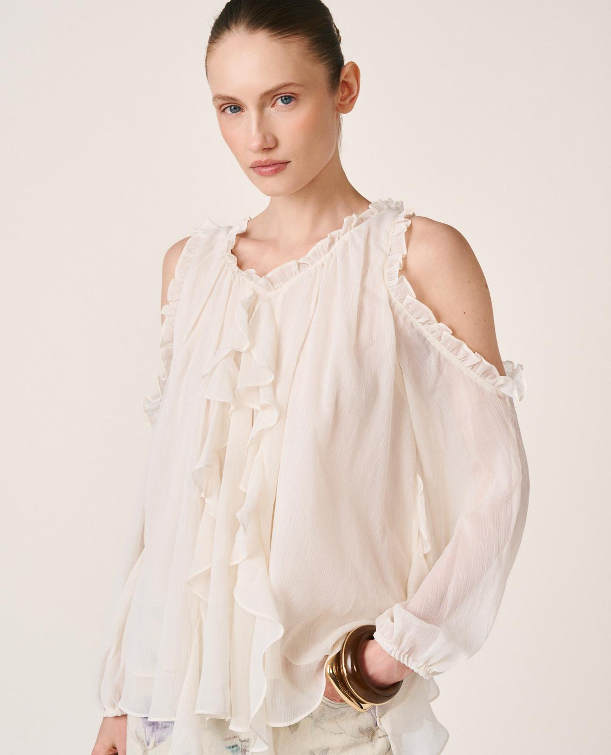 BLUSA CON SPALLE SCOPERTE