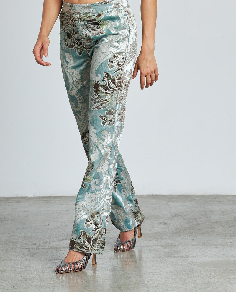 PANTALÓN RECTO EFECTO TERCIOPELO