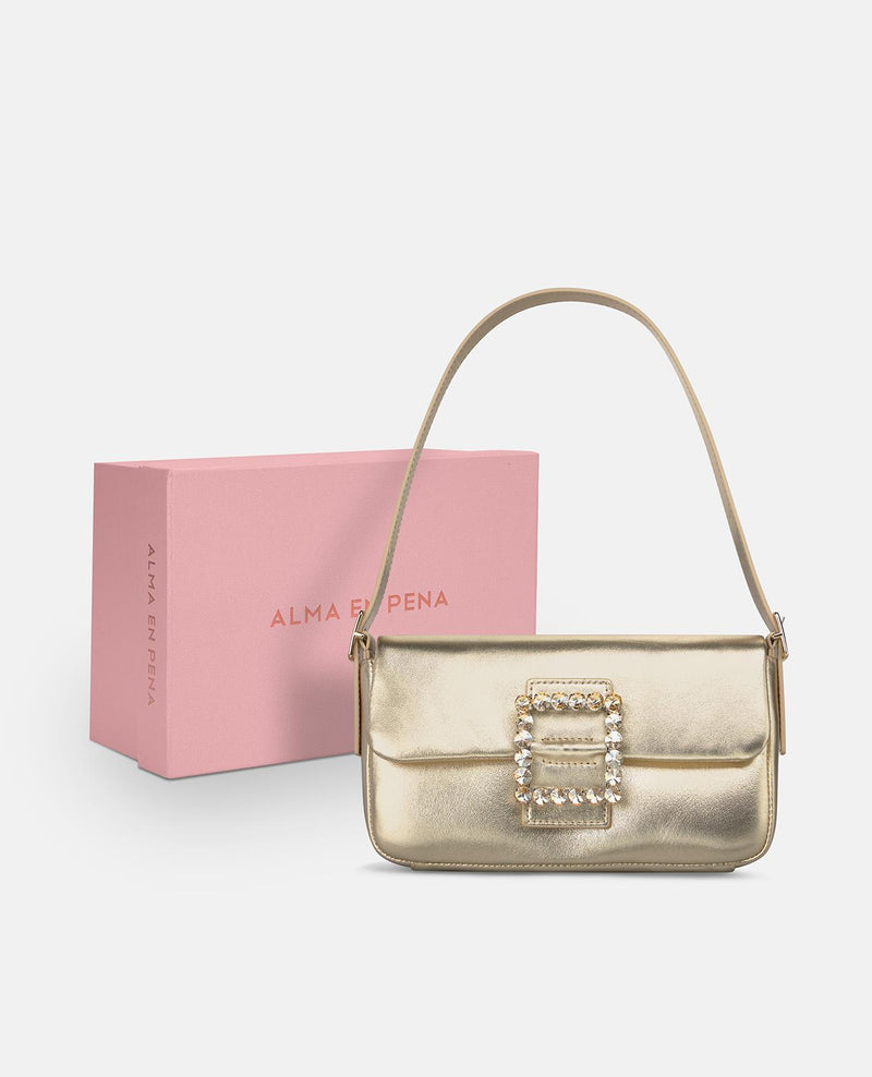 HANDTASCHE MIT QUADRATISCHEM ORNAMENT