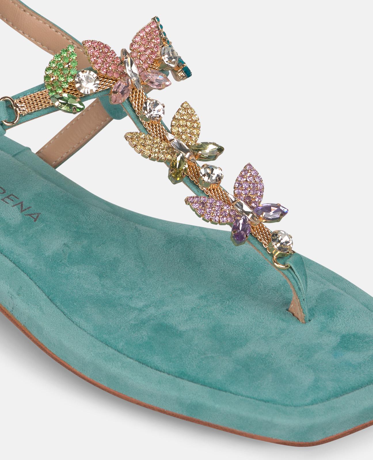 SANDALIA PLANA PEDRERIA