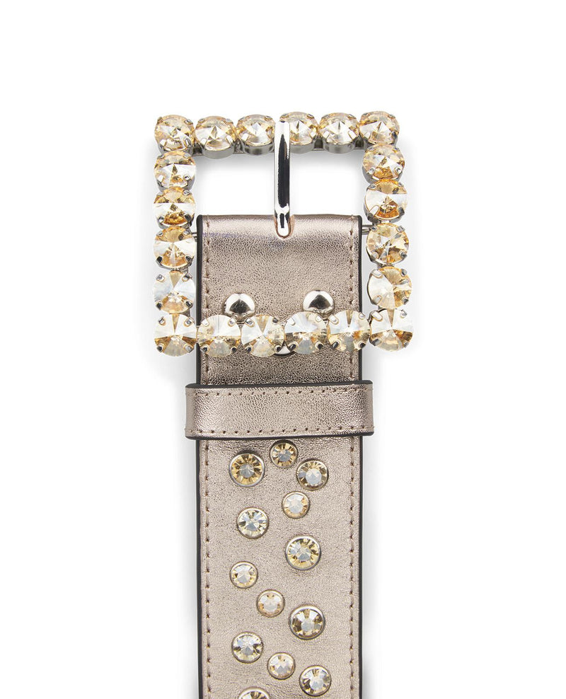 STUDDED LEATHER BELT