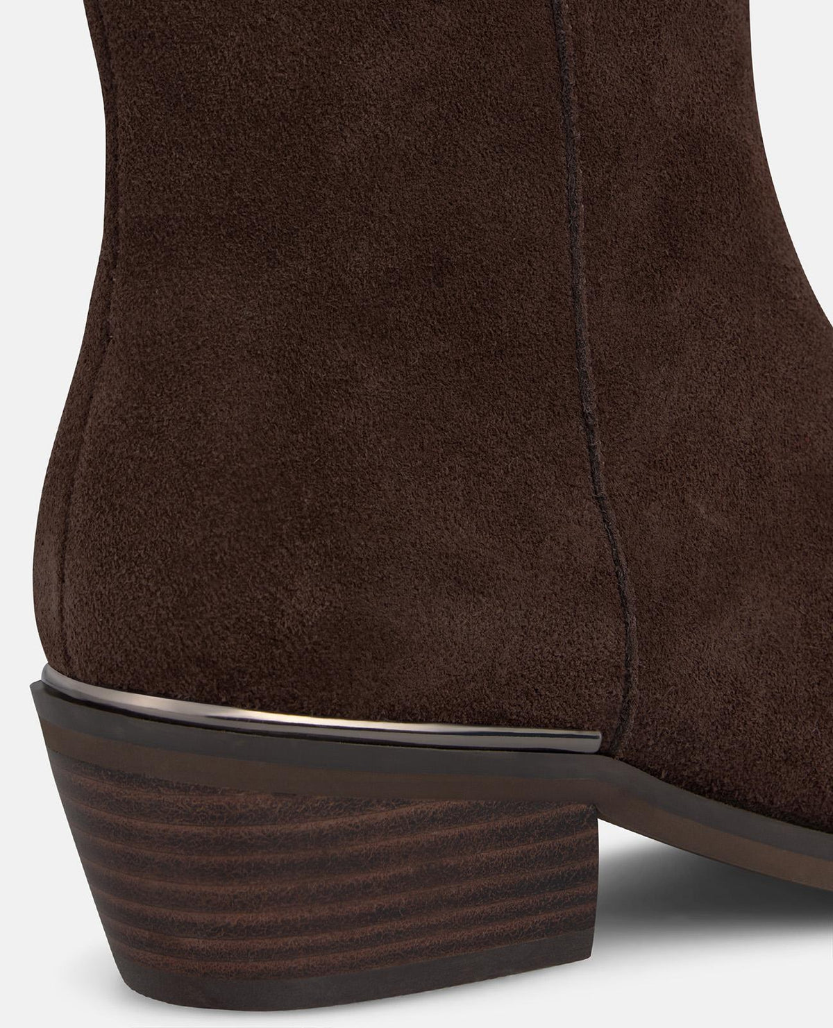 SUEDE ANKLE BOOTS WITH A ZIPPER CLOSURE