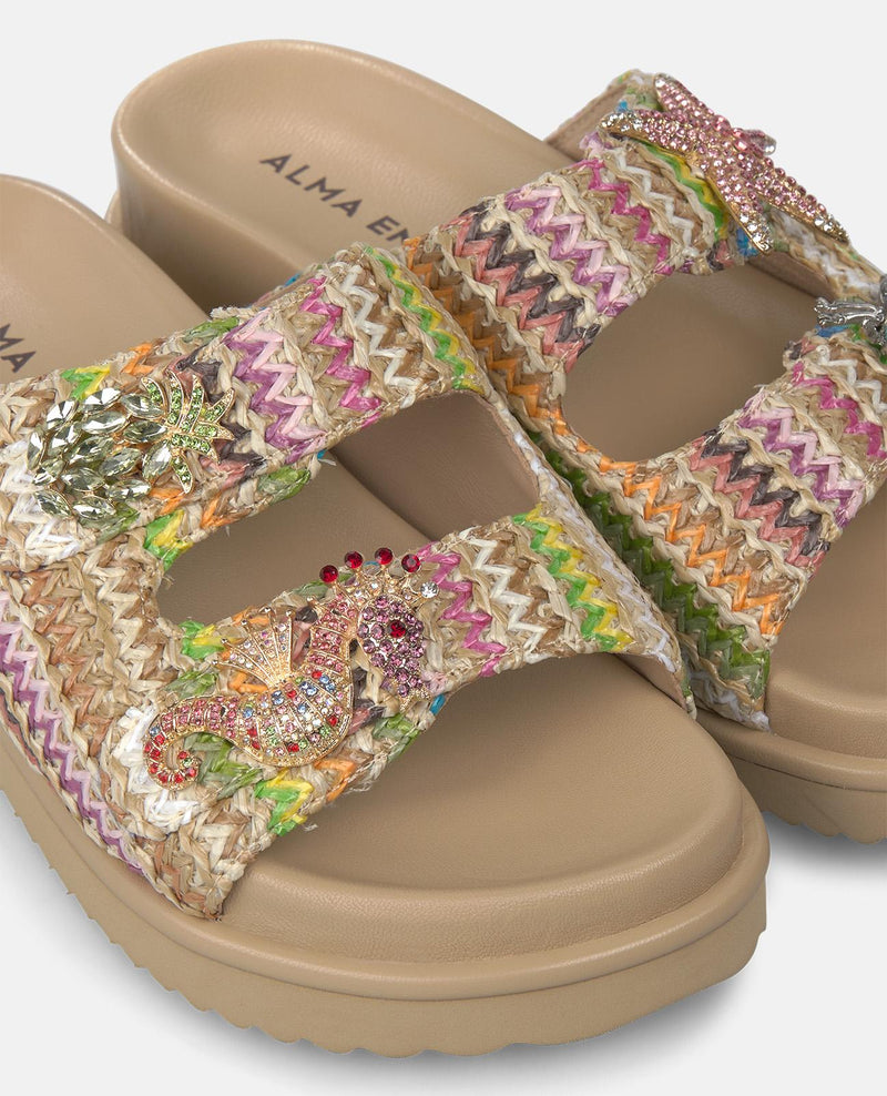 SANDALIA RAFIA CON DETALLE ESTRELLA